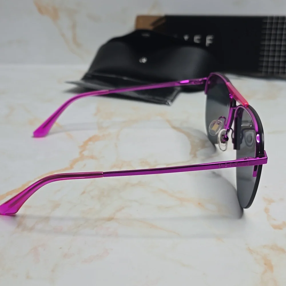 Diff Tahoe Aviator Mirror Pink Purple